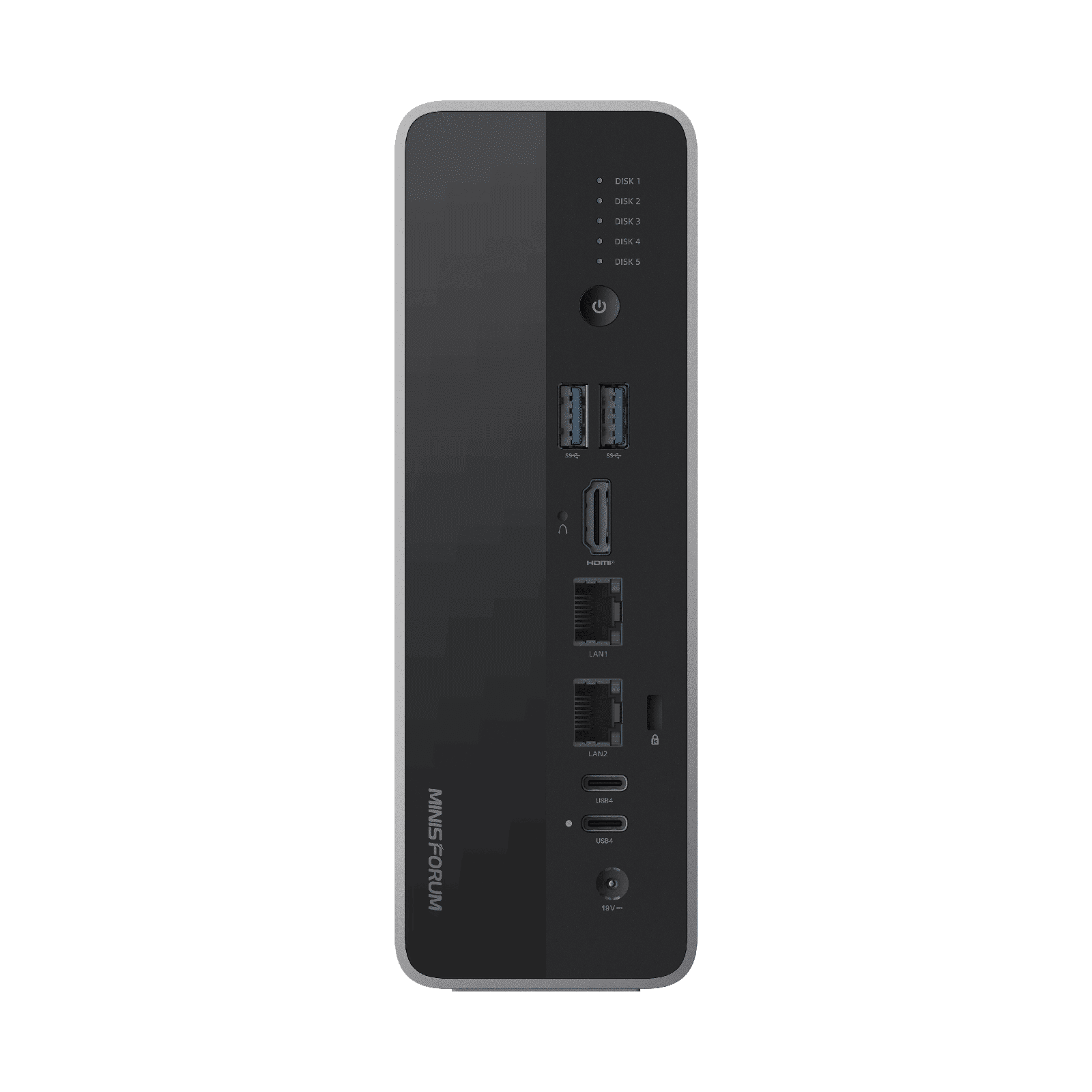 Minisforum AI NAS S5 rear